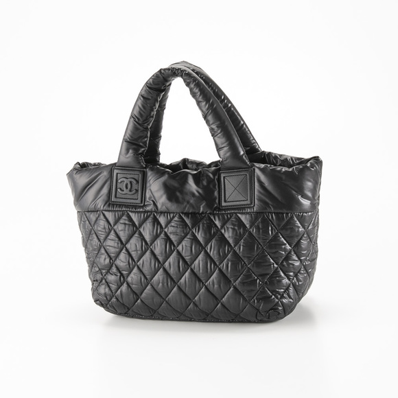 Chanel Cocoon SM Nylon Bag Coco Black Tote - Picture 1 of 9